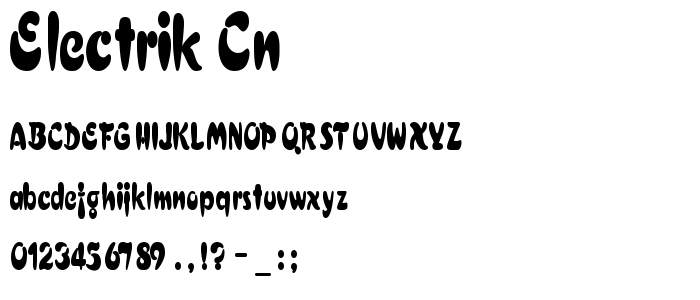 Electrik Cn font
